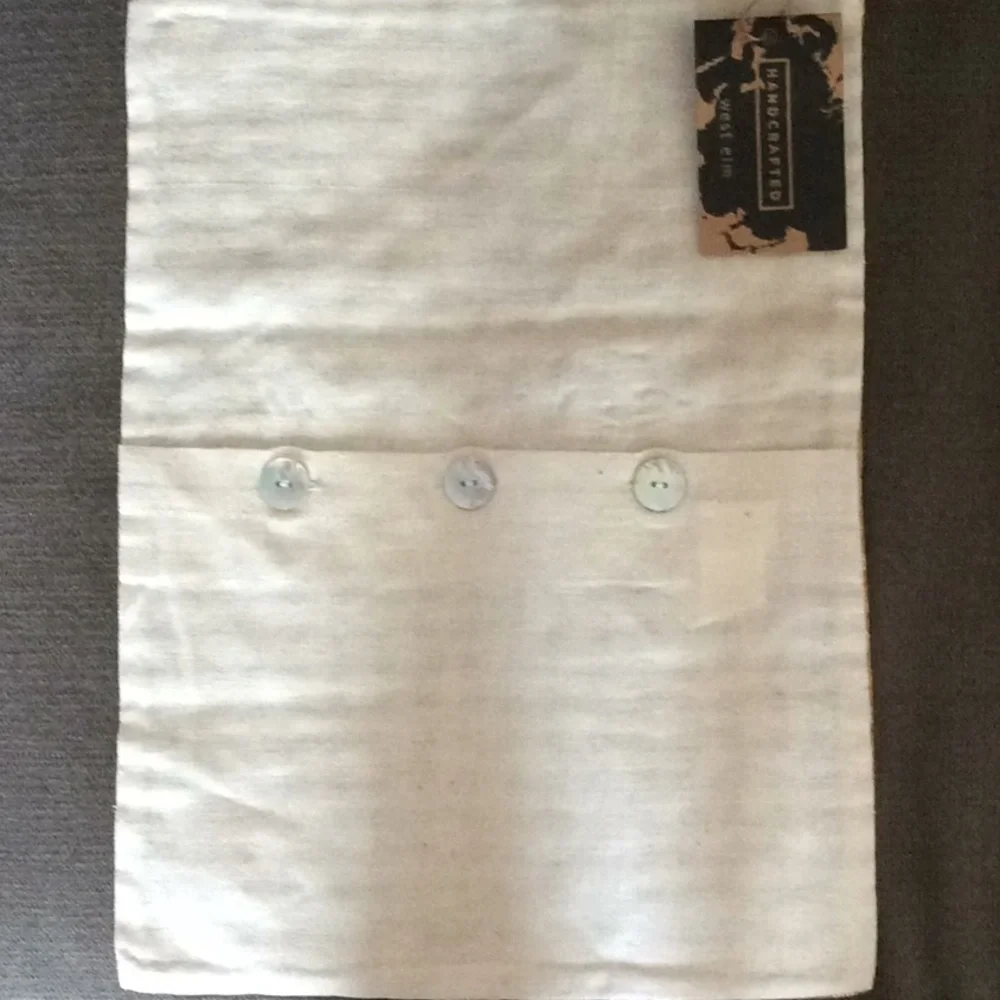 West Elm 2 small silk cushion covers new